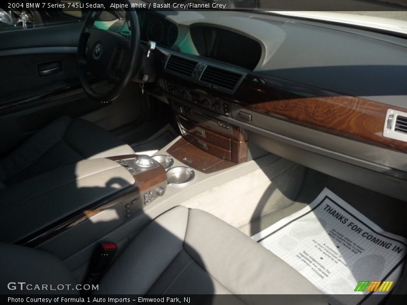 Alpine White / Basalt Grey/Flannel Grey 2004 BMW 7 Series 745Li Sedan