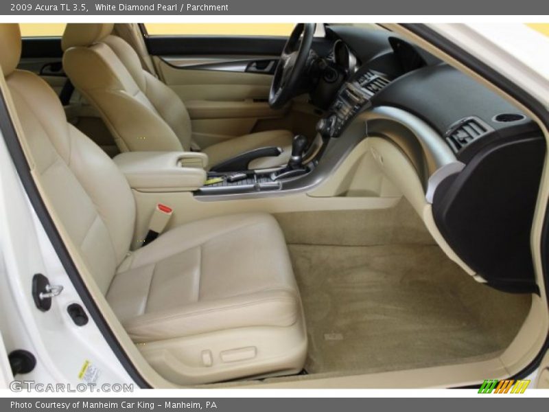 White Diamond Pearl / Parchment 2009 Acura TL 3.5