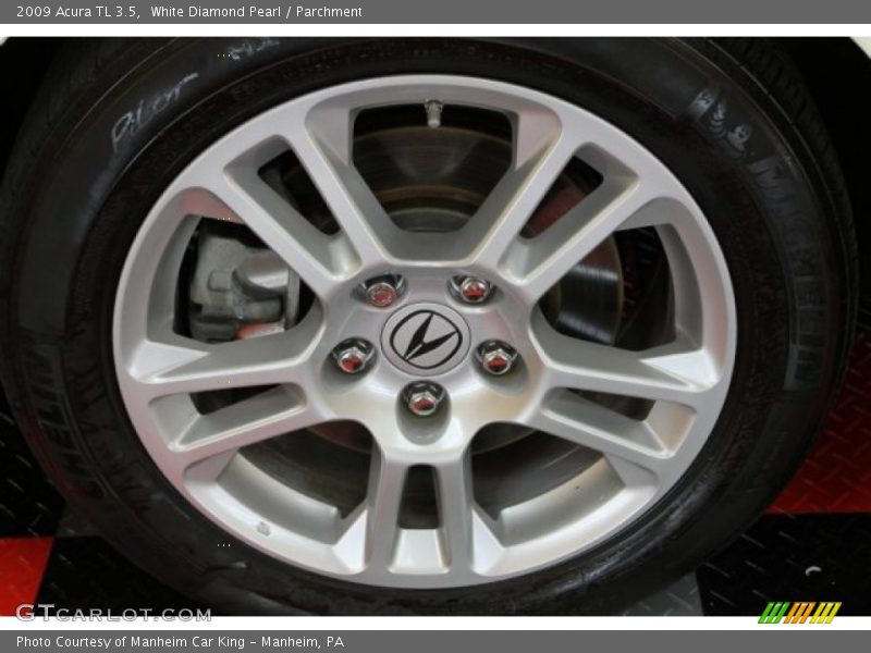 White Diamond Pearl / Parchment 2009 Acura TL 3.5