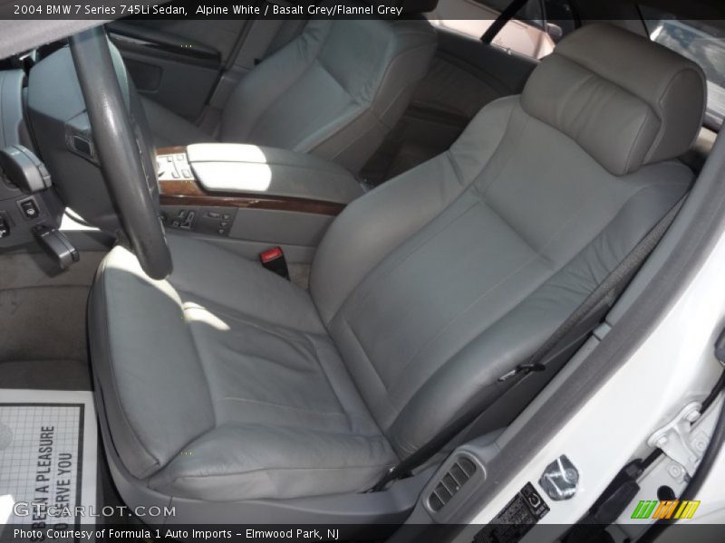 Alpine White / Basalt Grey/Flannel Grey 2004 BMW 7 Series 745Li Sedan