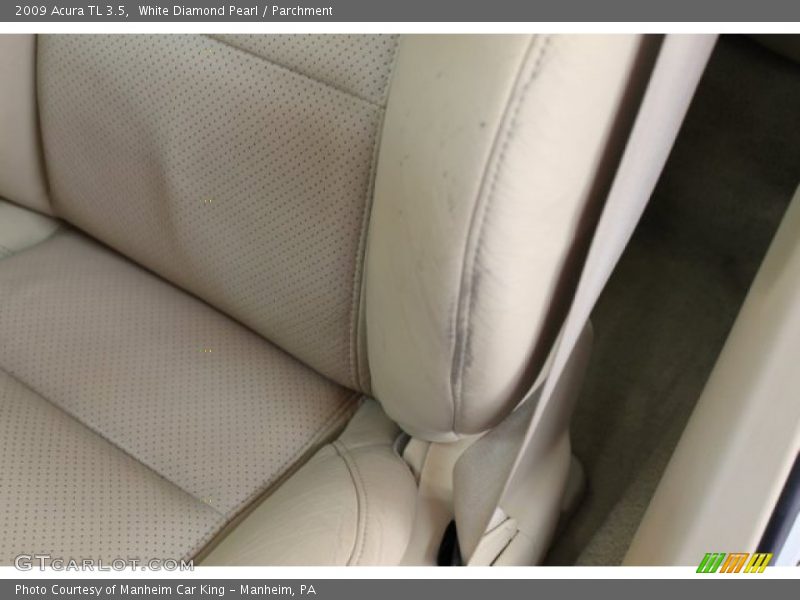 White Diamond Pearl / Parchment 2009 Acura TL 3.5