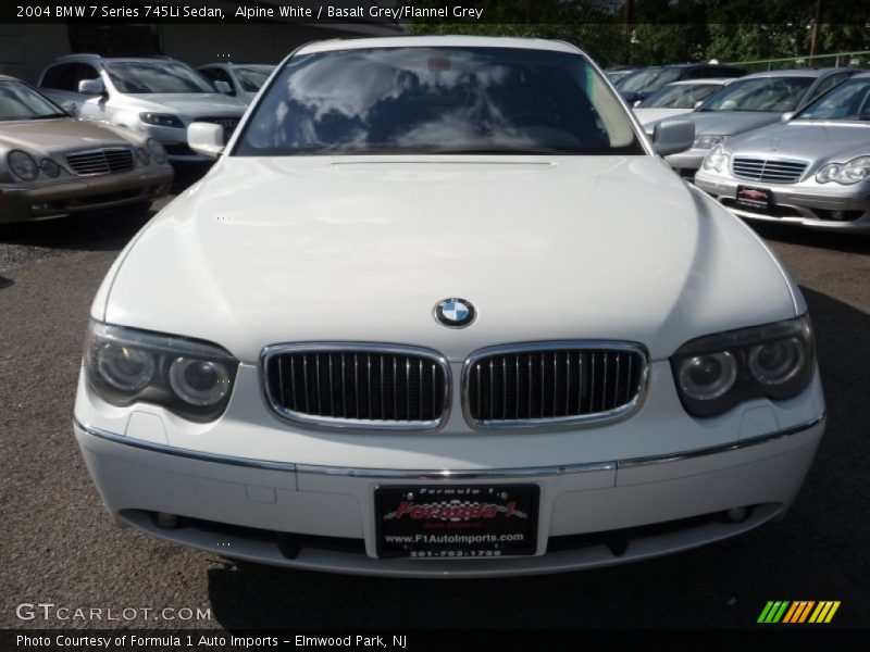 Alpine White / Basalt Grey/Flannel Grey 2004 BMW 7 Series 745Li Sedan