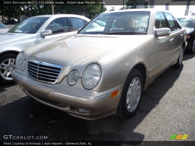 Desert Silver Metallic / Java 2002 Mercedes-Benz E 320 4Matic Sedan