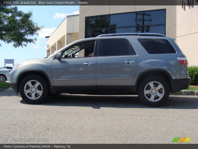Blue-Gold Crystal Metallic / Ebony 2008 GMC Acadia SLE