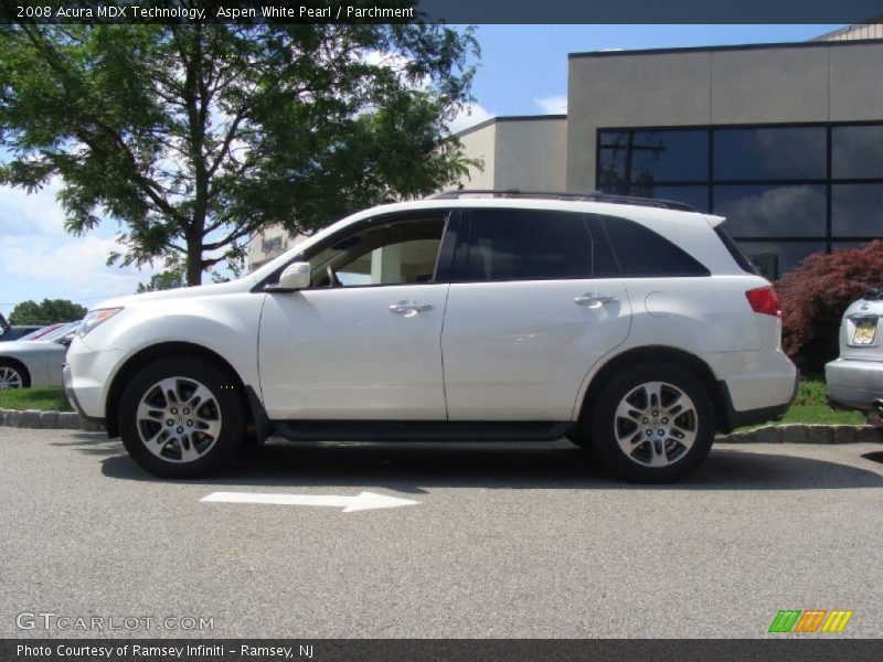 Aspen White Pearl / Parchment 2008 Acura MDX Technology