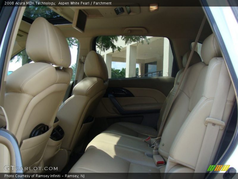 Aspen White Pearl / Parchment 2008 Acura MDX Technology
