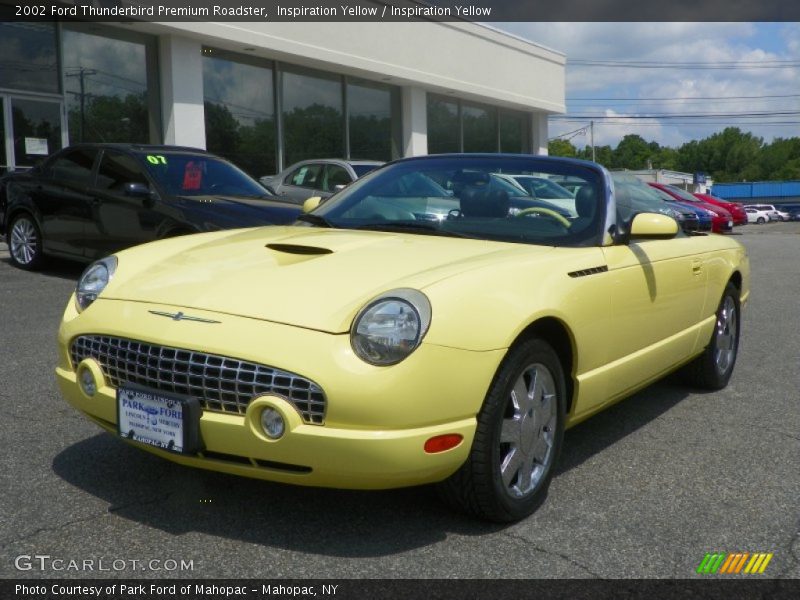 Inspiration Yellow / Inspiration Yellow 2002 Ford Thunderbird Premium Roadster