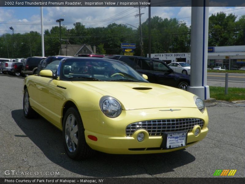 Inspiration Yellow / Inspiration Yellow 2002 Ford Thunderbird Premium Roadster