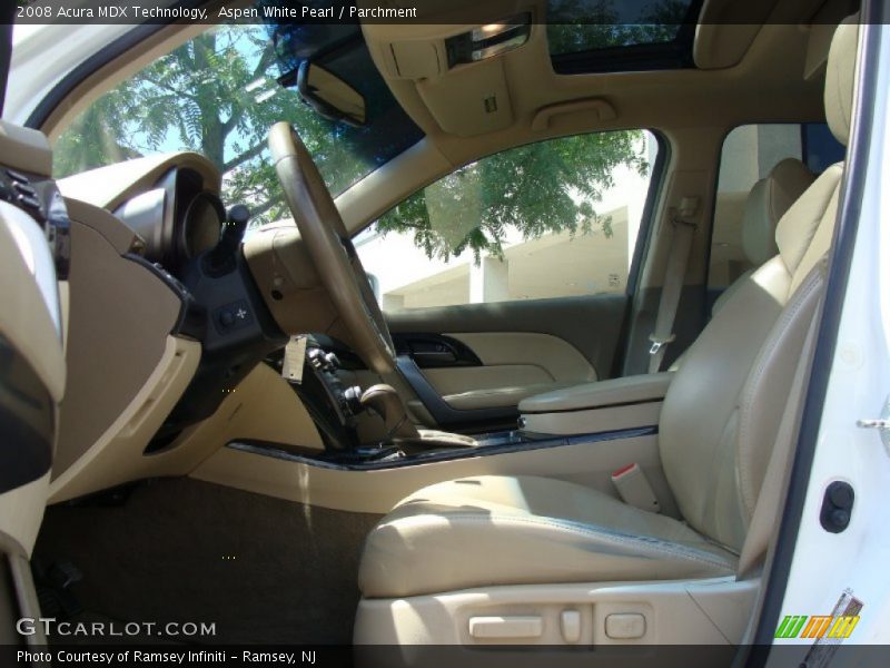 Aspen White Pearl / Parchment 2008 Acura MDX Technology