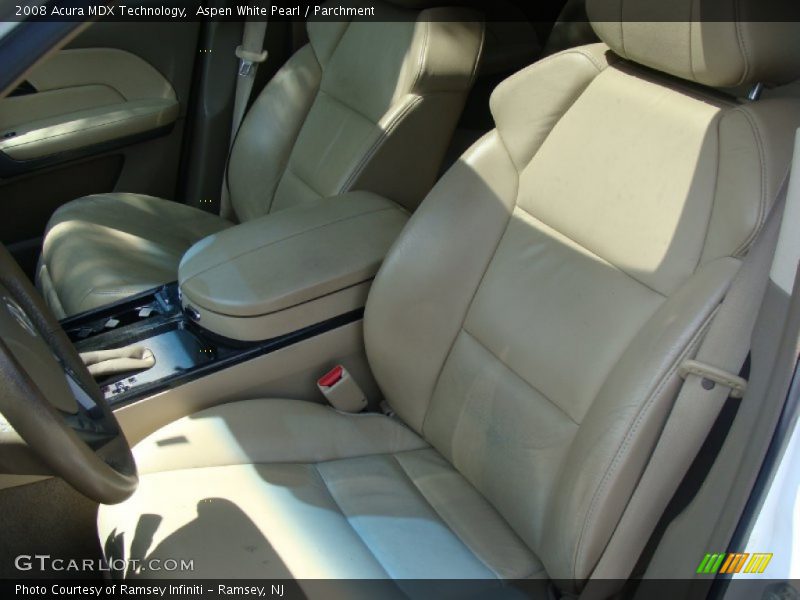 Aspen White Pearl / Parchment 2008 Acura MDX Technology