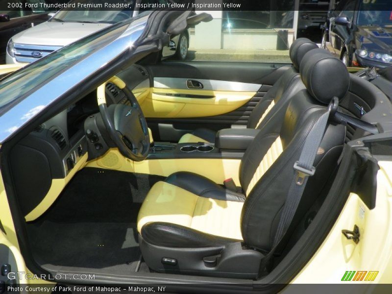 Inspiration Yellow / Inspiration Yellow 2002 Ford Thunderbird Premium Roadster