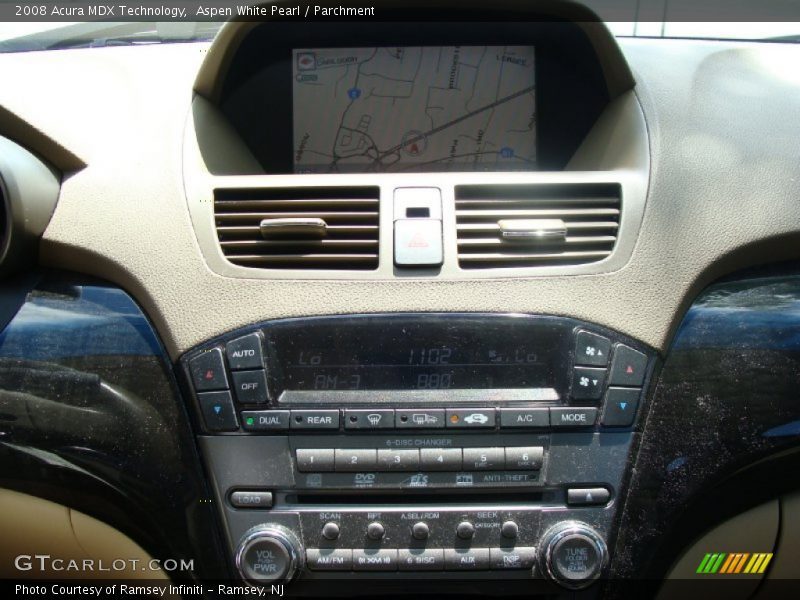 Aspen White Pearl / Parchment 2008 Acura MDX Technology