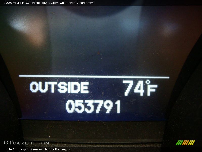 Aspen White Pearl / Parchment 2008 Acura MDX Technology