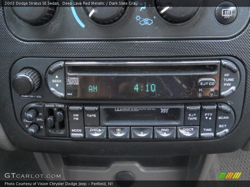 Deep Lava Red Metallic / Dark Slate Gray 2003 Dodge Stratus SE Sedan