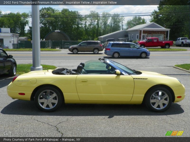 Inspiration Yellow / Inspiration Yellow 2002 Ford Thunderbird Premium Roadster