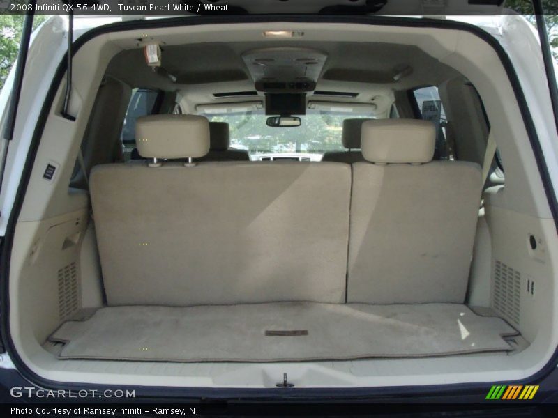 Tuscan Pearl White / Wheat 2008 Infiniti QX 56 4WD
