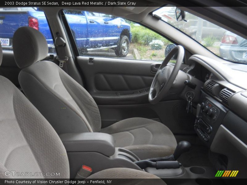 Deep Lava Red Metallic / Dark Slate Gray 2003 Dodge Stratus SE Sedan