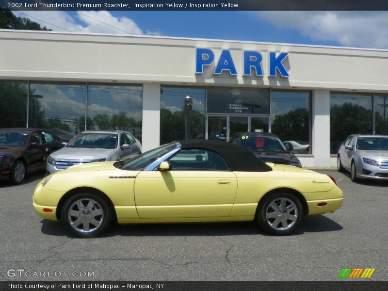 Inspiration Yellow / Inspiration Yellow 2002 Ford Thunderbird Premium Roadster