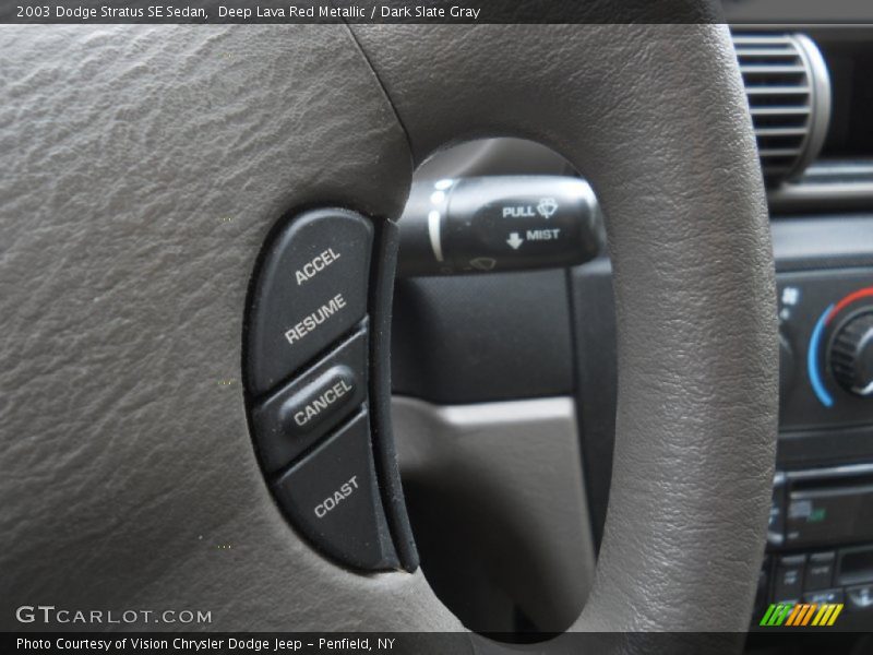 Deep Lava Red Metallic / Dark Slate Gray 2003 Dodge Stratus SE Sedan