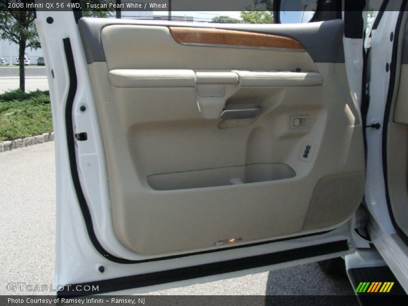 Tuscan Pearl White / Wheat 2008 Infiniti QX 56 4WD