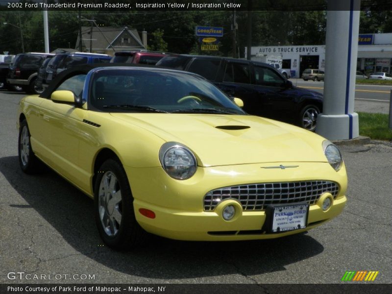 Inspiration Yellow / Inspiration Yellow 2002 Ford Thunderbird Premium Roadster
