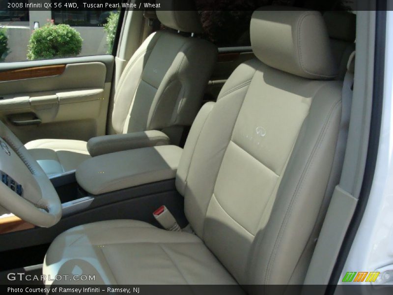 Tuscan Pearl White / Wheat 2008 Infiniti QX 56 4WD