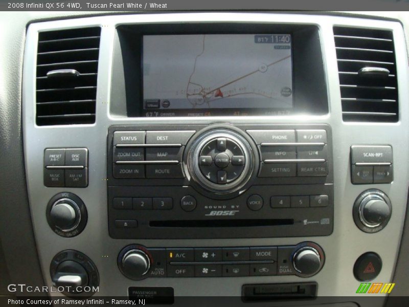 Tuscan Pearl White / Wheat 2008 Infiniti QX 56 4WD