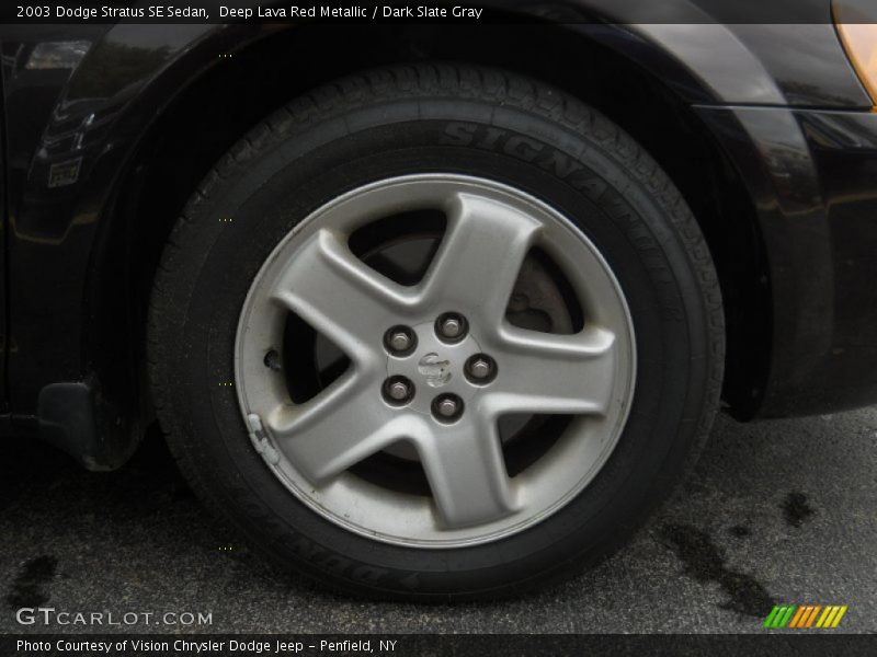 Deep Lava Red Metallic / Dark Slate Gray 2003 Dodge Stratus SE Sedan