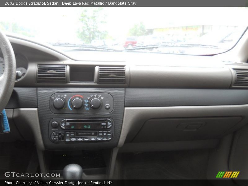Deep Lava Red Metallic / Dark Slate Gray 2003 Dodge Stratus SE Sedan