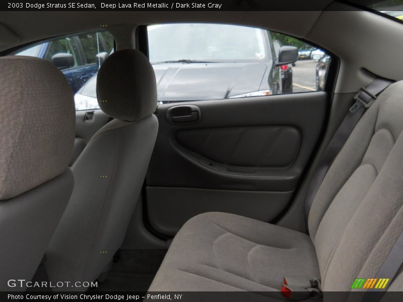 Deep Lava Red Metallic / Dark Slate Gray 2003 Dodge Stratus SE Sedan