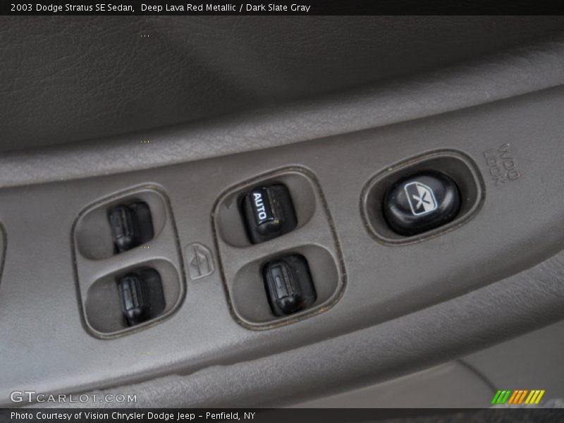 Deep Lava Red Metallic / Dark Slate Gray 2003 Dodge Stratus SE Sedan
