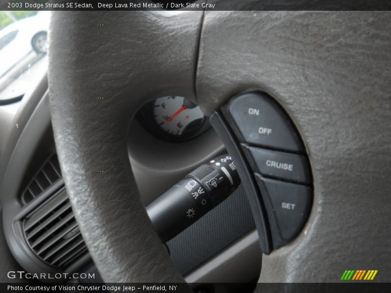 Deep Lava Red Metallic / Dark Slate Gray 2003 Dodge Stratus SE Sedan
