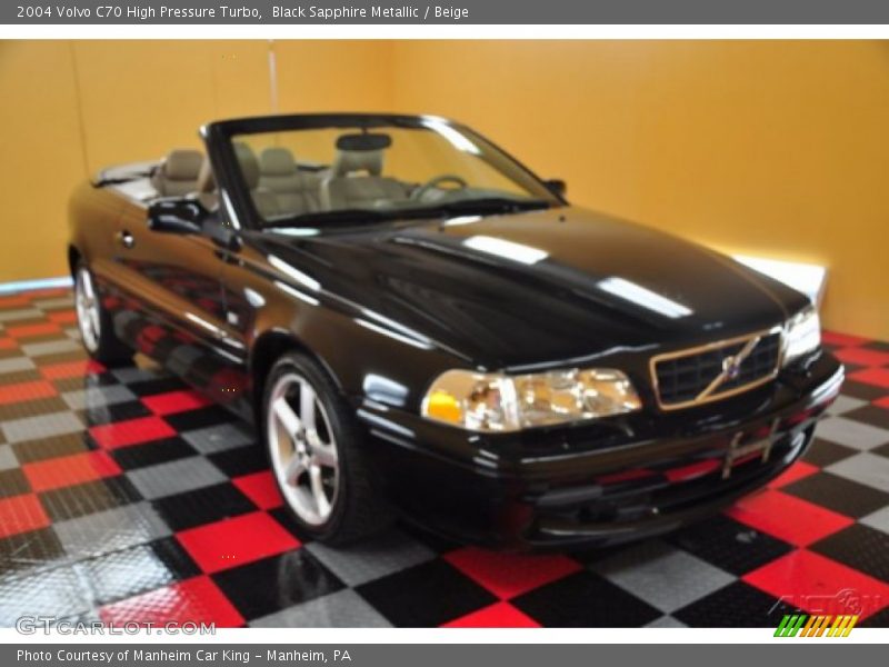 Black Sapphire Metallic / Beige 2004 Volvo C70 High Pressure Turbo