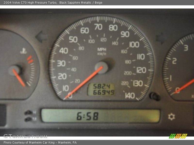 Black Sapphire Metallic / Beige 2004 Volvo C70 High Pressure Turbo