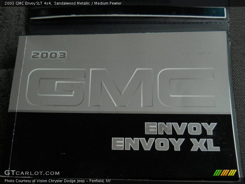 Sandalwood Metallic / Medium Pewter 2003 GMC Envoy SLT 4x4