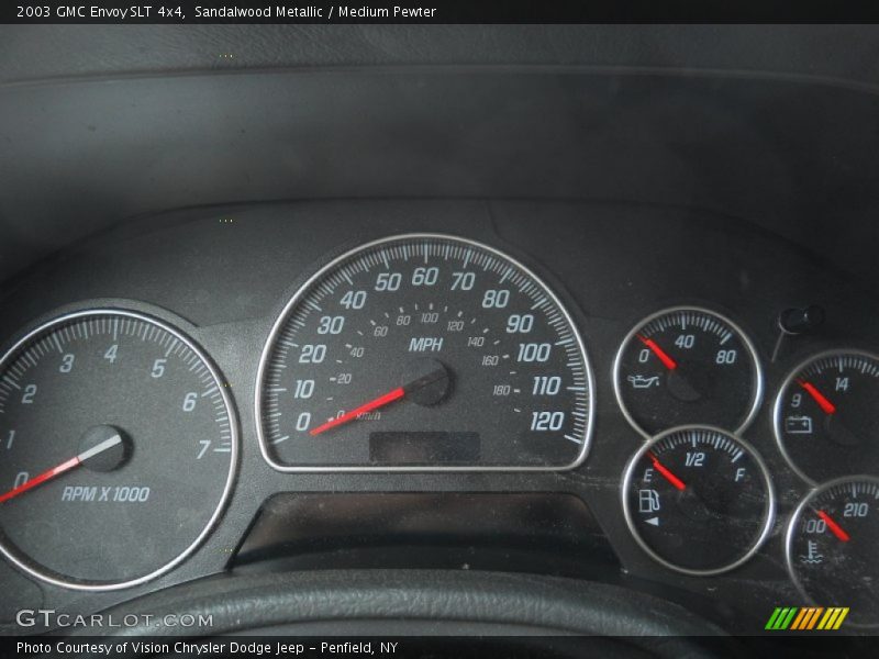 Sandalwood Metallic / Medium Pewter 2003 GMC Envoy SLT 4x4