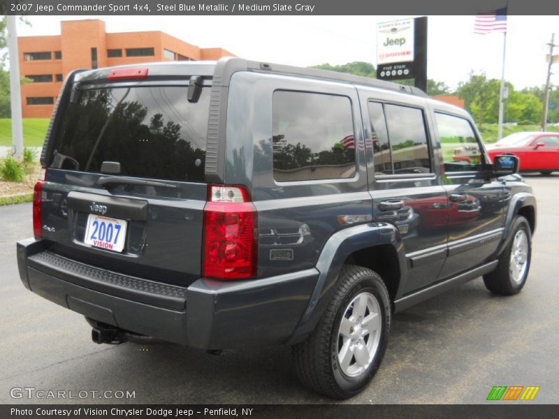 Steel Blue Metallic / Medium Slate Gray 2007 Jeep Commander Sport 4x4