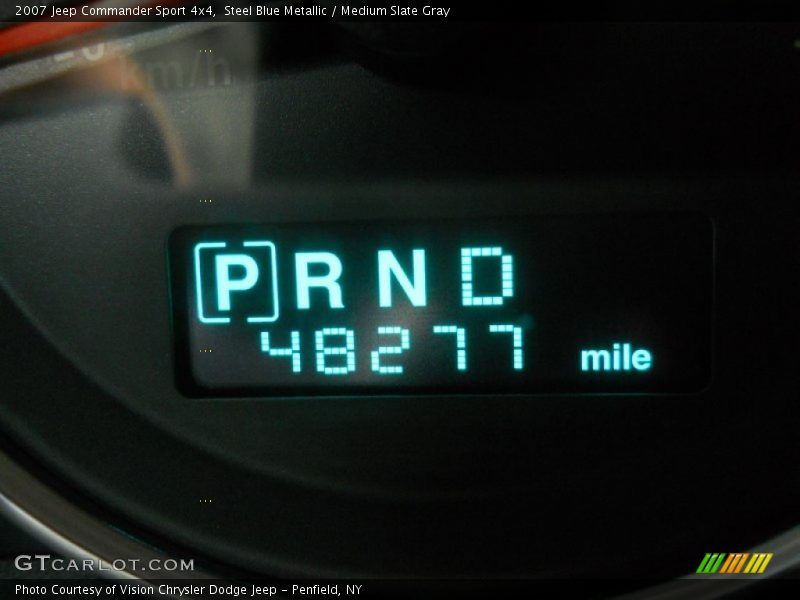 Steel Blue Metallic / Medium Slate Gray 2007 Jeep Commander Sport 4x4