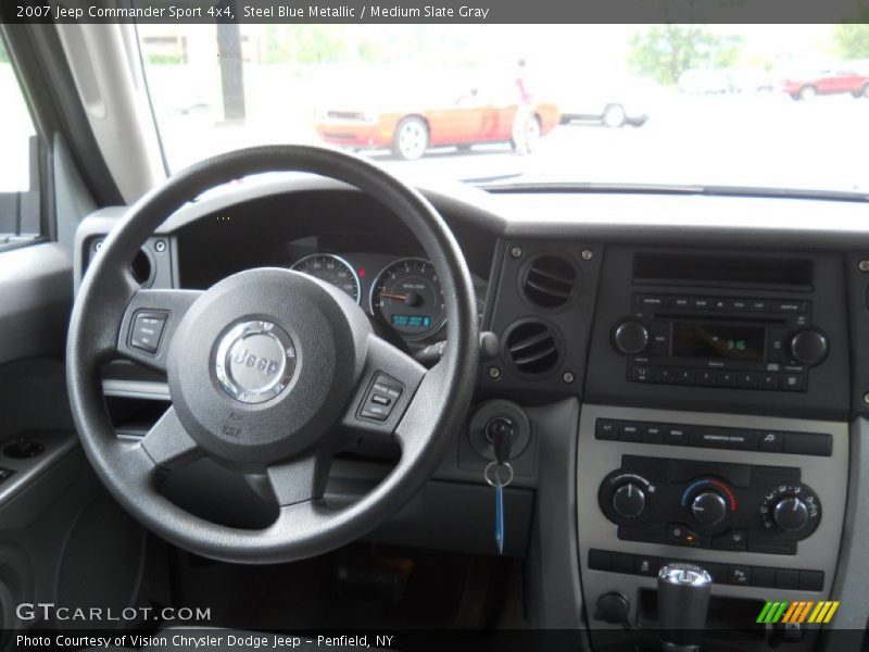Steel Blue Metallic / Medium Slate Gray 2007 Jeep Commander Sport 4x4