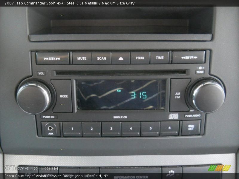 Steel Blue Metallic / Medium Slate Gray 2007 Jeep Commander Sport 4x4