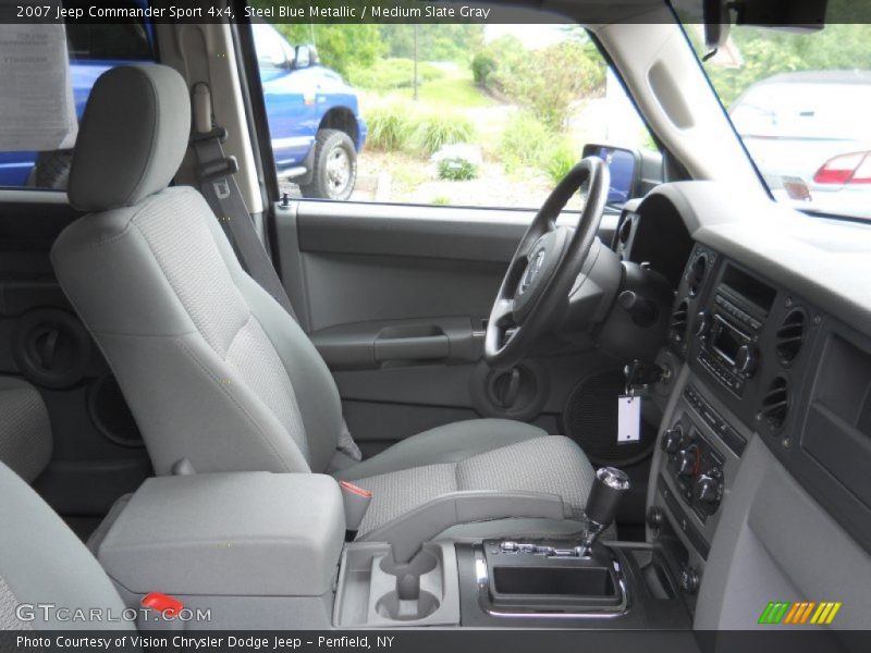 Steel Blue Metallic / Medium Slate Gray 2007 Jeep Commander Sport 4x4