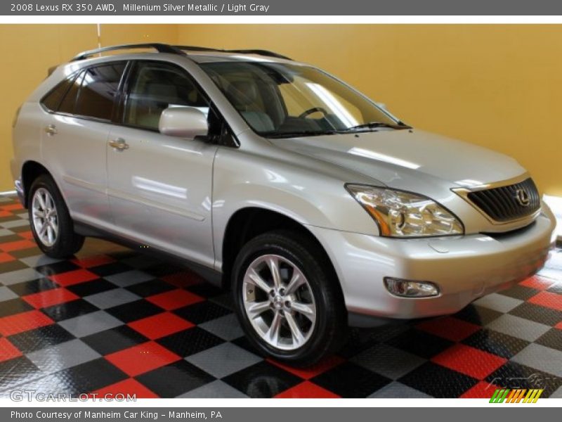 Millenium Silver Metallic / Light Gray 2008 Lexus RX 350 AWD