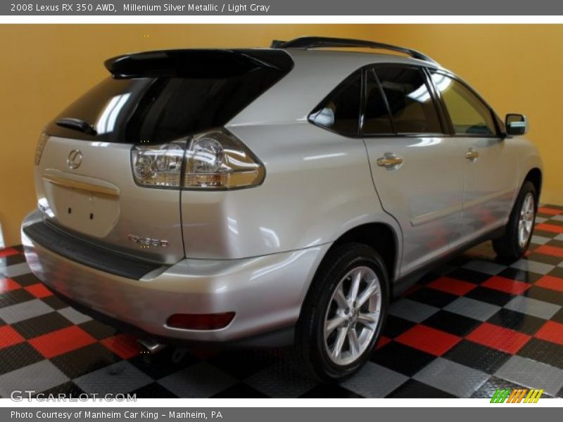 Millenium Silver Metallic / Light Gray 2008 Lexus RX 350 AWD