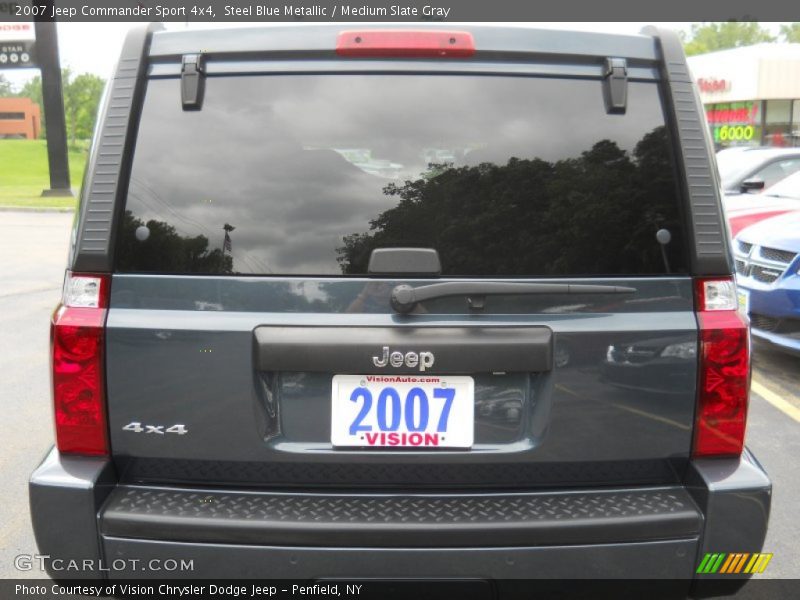 Steel Blue Metallic / Medium Slate Gray 2007 Jeep Commander Sport 4x4