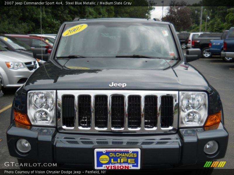 Steel Blue Metallic / Medium Slate Gray 2007 Jeep Commander Sport 4x4