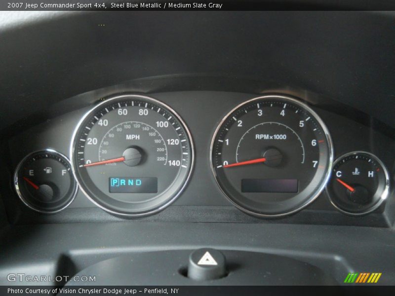 Steel Blue Metallic / Medium Slate Gray 2007 Jeep Commander Sport 4x4