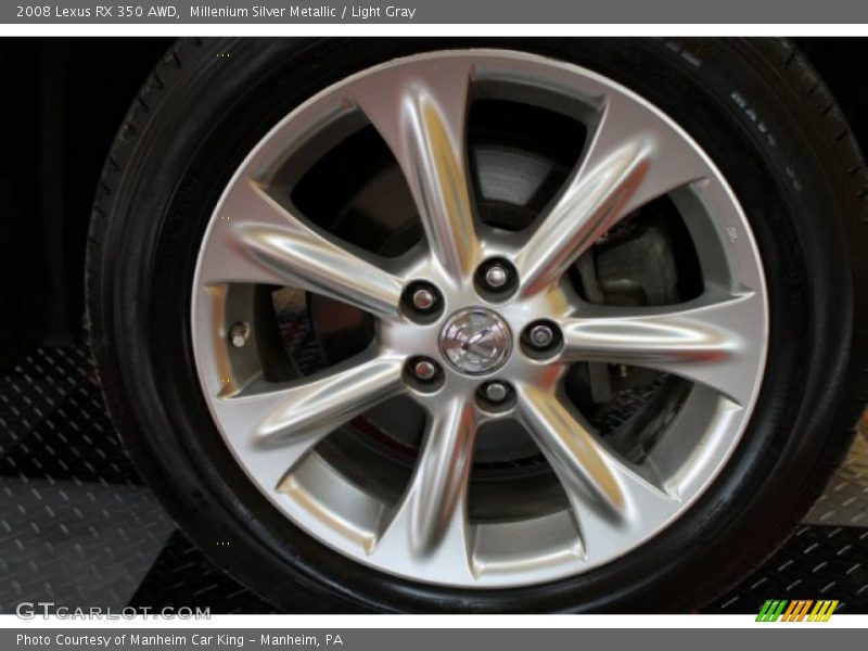 Millenium Silver Metallic / Light Gray 2008 Lexus RX 350 AWD