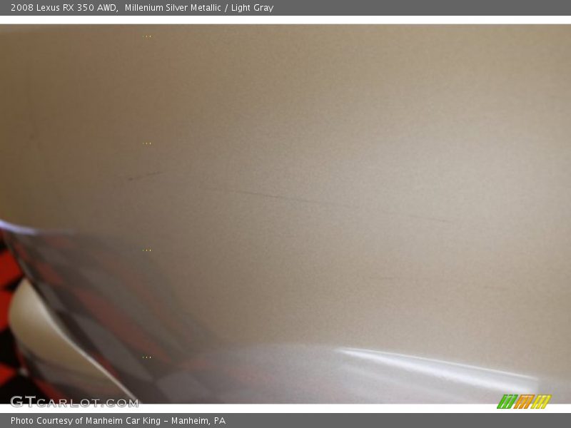 Millenium Silver Metallic / Light Gray 2008 Lexus RX 350 AWD