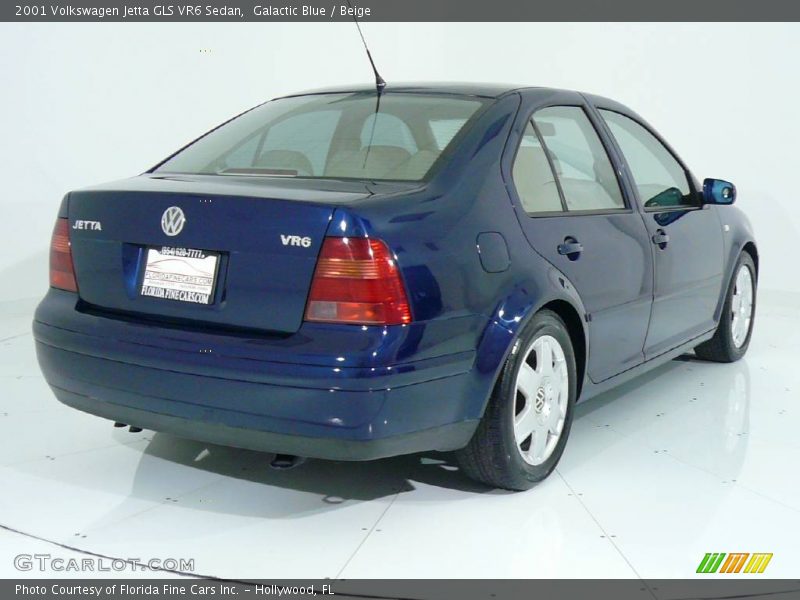 Galactic Blue / Beige 2001 Volkswagen Jetta GLS VR6 Sedan