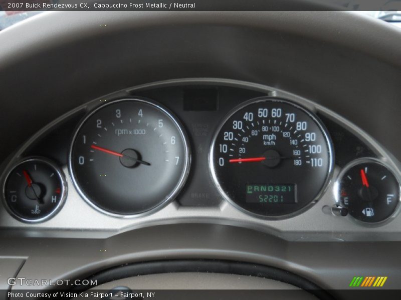 Cappuccino Frost Metallic / Neutral 2007 Buick Rendezvous CX